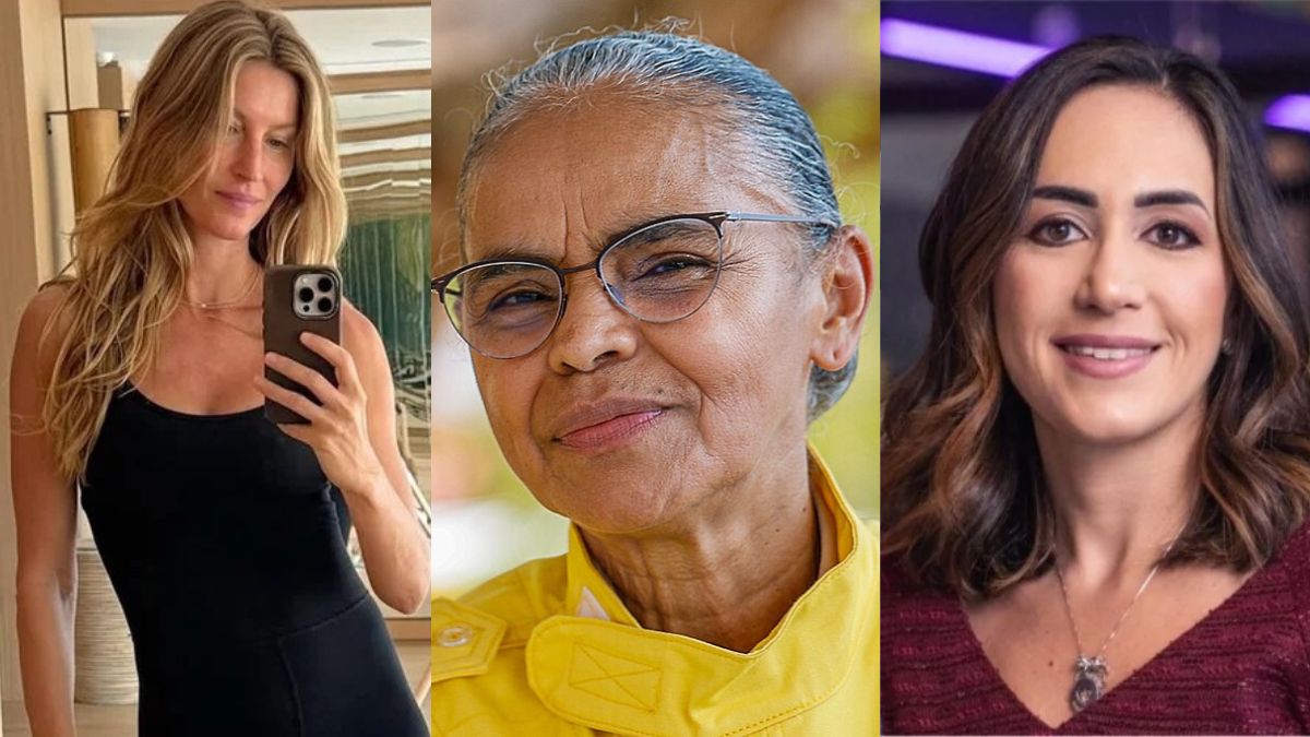 Gisele Bündchen, Marina Silva e Cristina Junqueira / @gisele/Reprodução/Instagram / Ricardo Stuckert / PR / reprodução LinkedIn