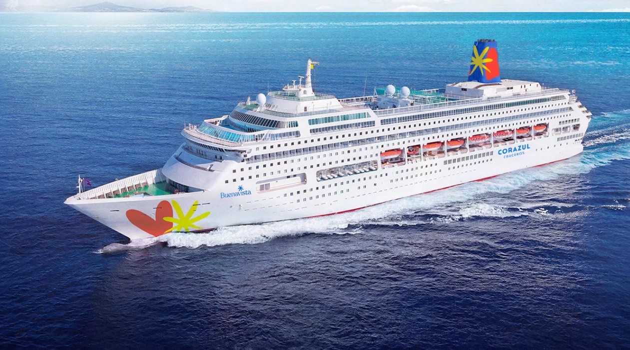 O navio Buenavista é um gigante dos mares, com mais de 260 metros de comprimento