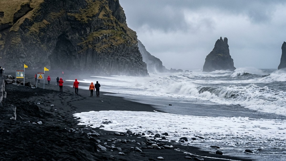 Reynisfjara, a famosa Praia Preta da Islândia