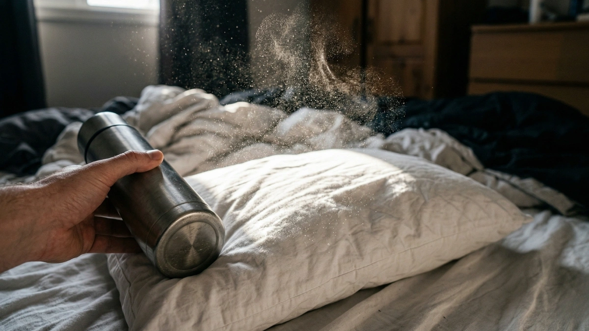 O falso milagre: por que os 10 minutos de calor superficial de uma garrafa térmica passam longe dos 51°C necessários para realmente higienizar a espuma do seu travesseiro