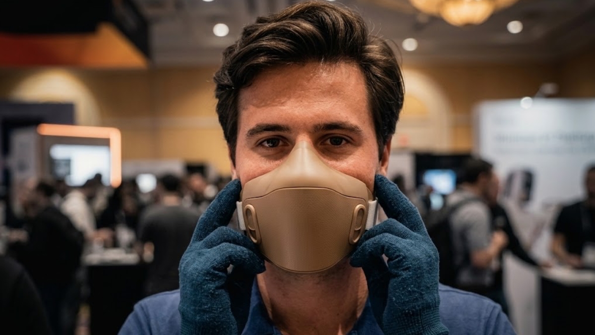 Máscara pode revolucionar ligações em público