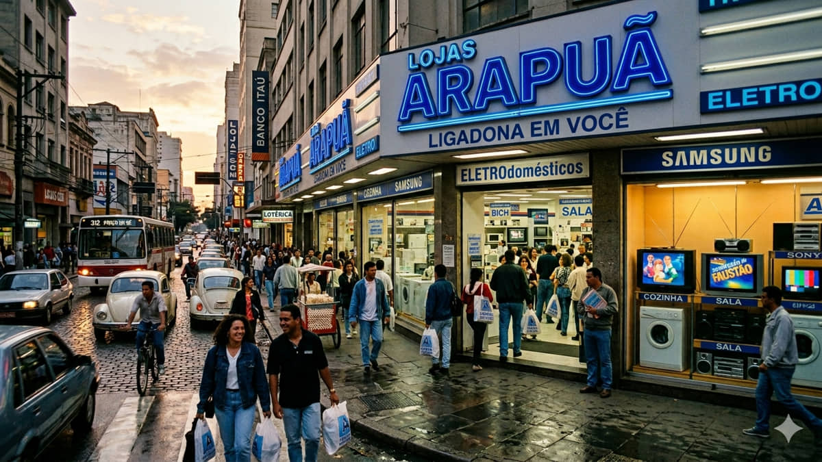 Uma das centenas de lojas da Arapuã, que facilitava (e muito) os pagamentos