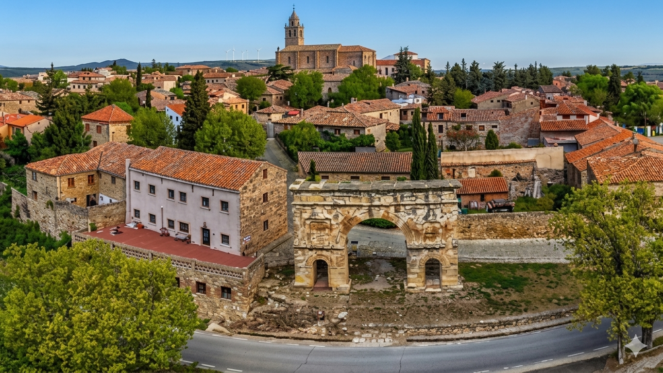 Cidade de Arenillas vista por cima