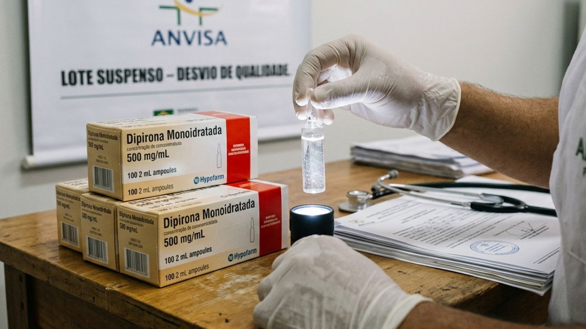 Lote de analgésico apresentou partículas estranhas e farmácia de manipulação foi flagrada com graves irregularidades sanitárias