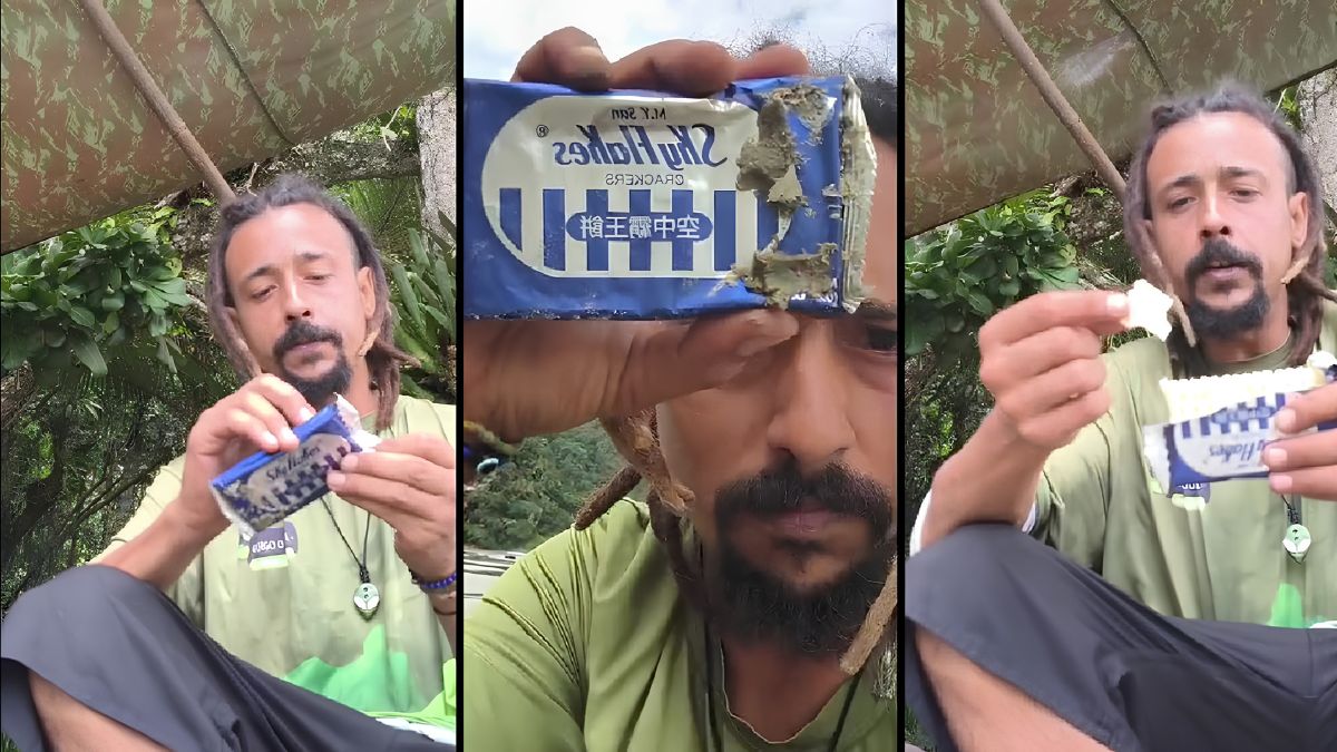Com bom humor, Guilherme de Paula chamou a atenção para um problema recorrente nas praias isoladas de Peruíbe