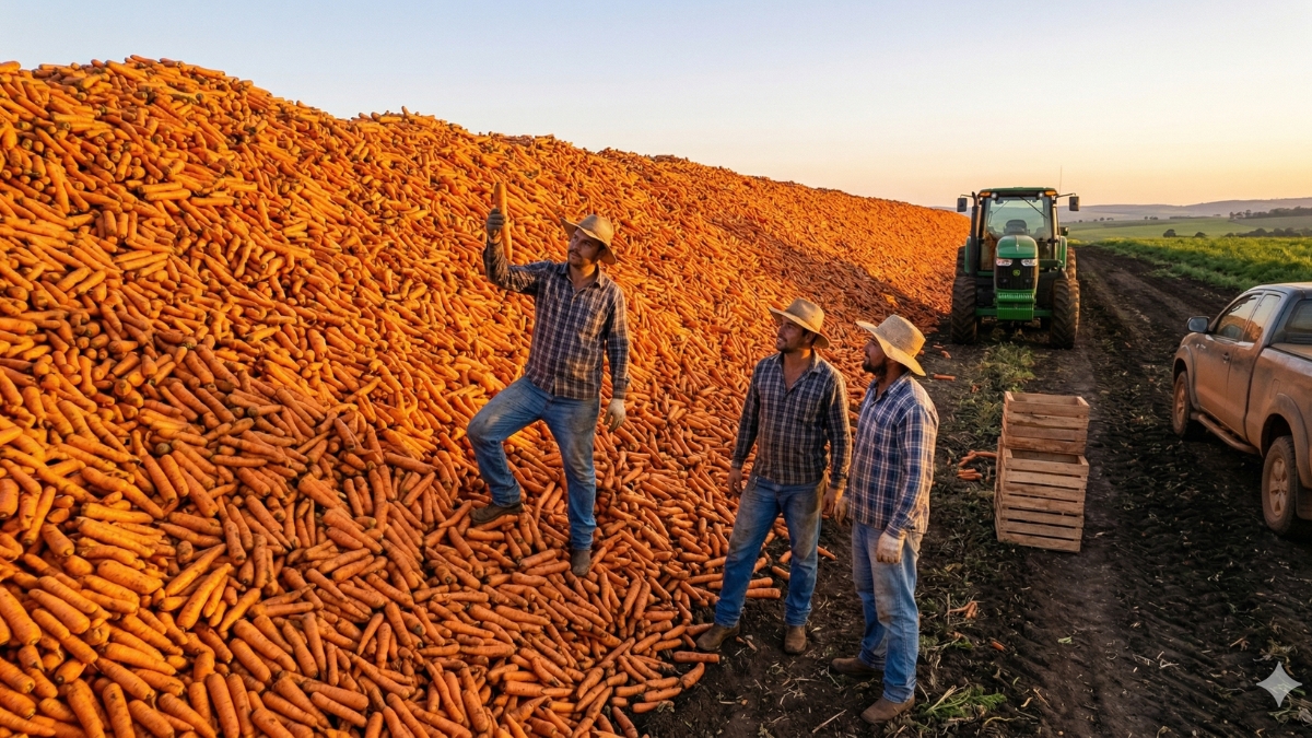 Localizada a 295 km de Belo Horizonte, a cidade não ganhou o título de Capital Nacional da Cenoura