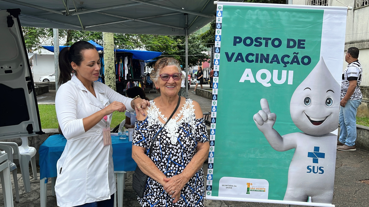 A unidade móvel esteve em diferentes pontos da cidade de São Vicente